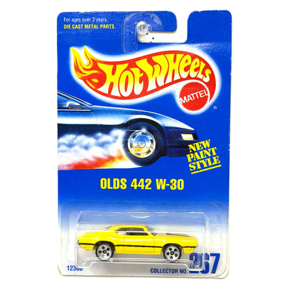 Hot Wheels Oldsmobile 442 W-30 New Paint Style 1:64 Diecast Yellow