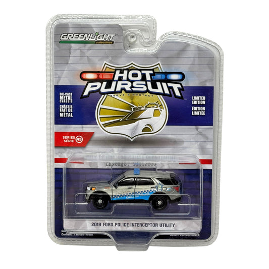 Greenlight Hot Pursuit 2019 Ford Police Interceptor RAW CHASE 1:64 Diecast