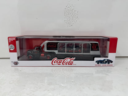 M2 Auto Haulers Coca-Cola 1967 Chevy C60 1966 Chevy Corvette CHASE 1:64 Diecast