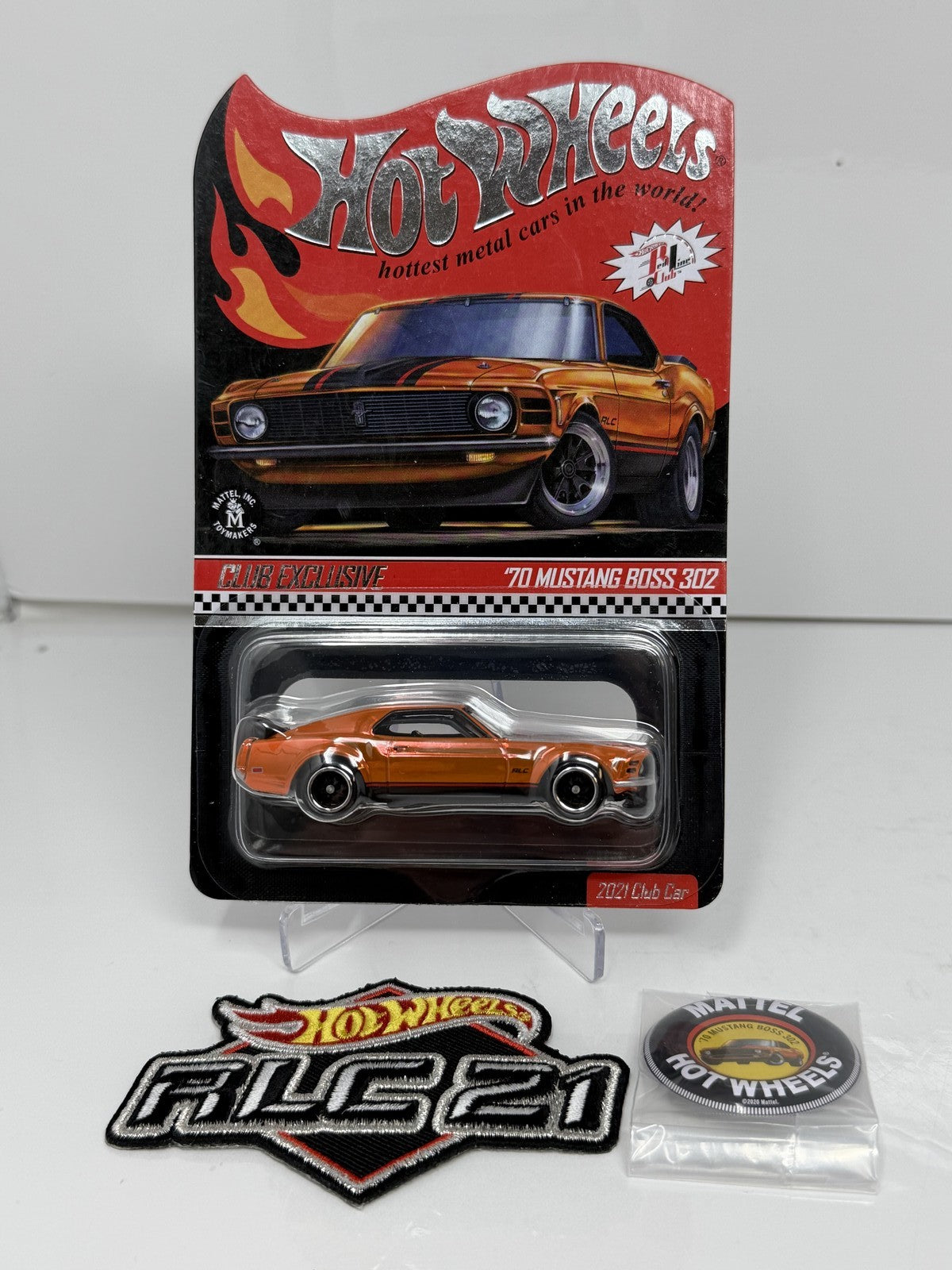 Hot Wheels RLC Red Line Club 2021 Club 1970 Ford Mustang Boss 302 1:64 Diecast