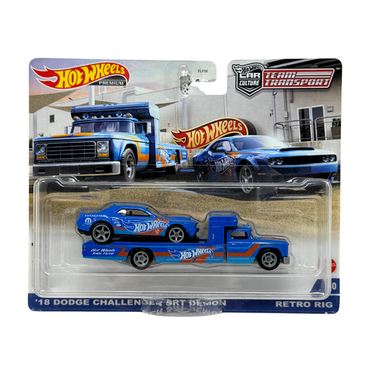 Hot Wheels Premium Team Transport #30 Dodge Challenger SRT Demon 1:64 Diecast
