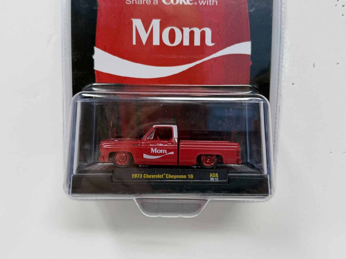 M2 Machines Coca-Cola Mom 1973 Chevrolet Cheyenne 10 CHASE 1:64 Diecast