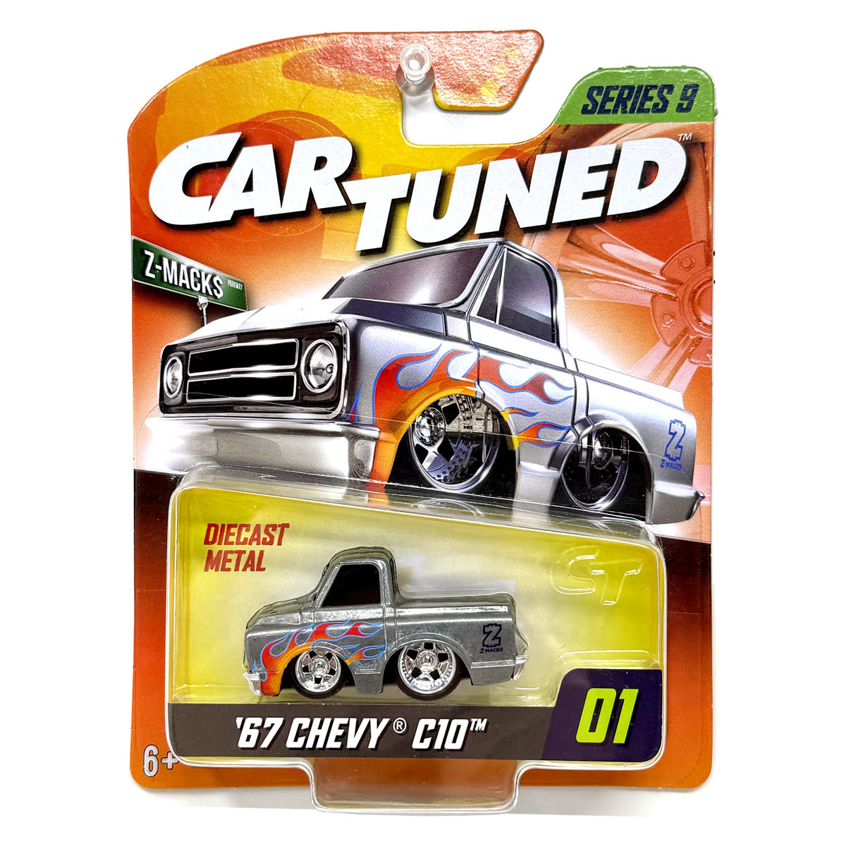 MGA Car Tuned Series 3 1967 Chevrolet C10 Z-Macks 1:64 Diecast