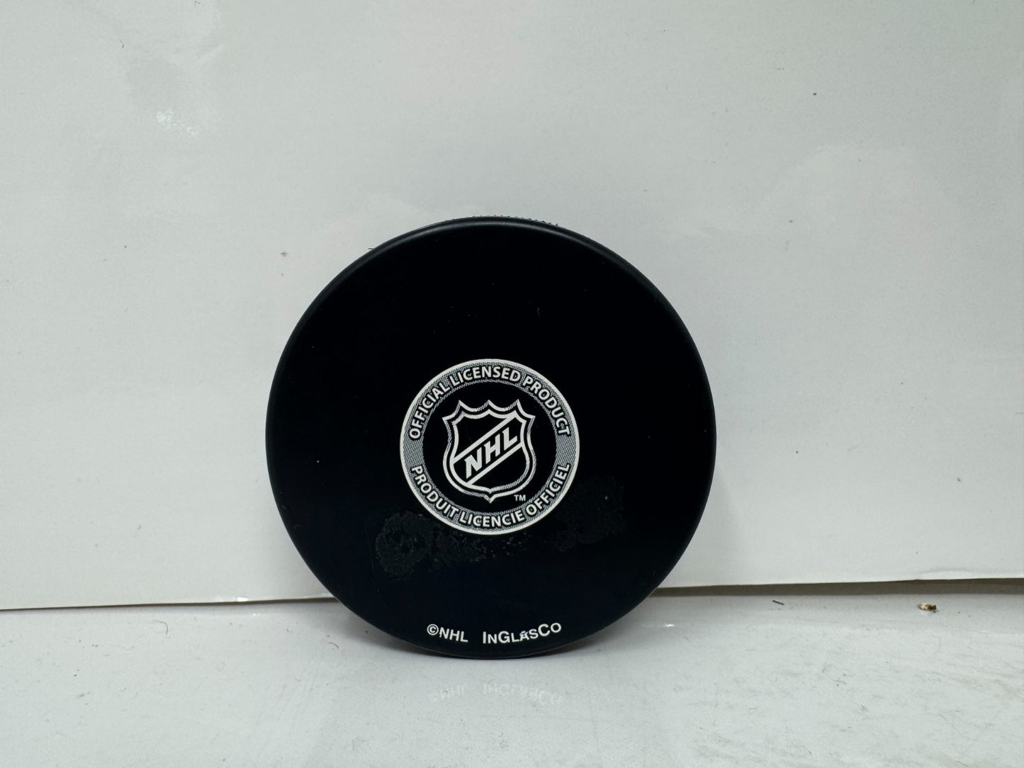Marc Denis Montreal Canadiens Signed NHL Autograph Puck Silver Auto