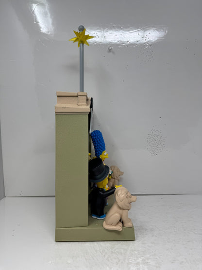 Simpsons World of Springfield New Years Town Square Set Playmates Diorama
