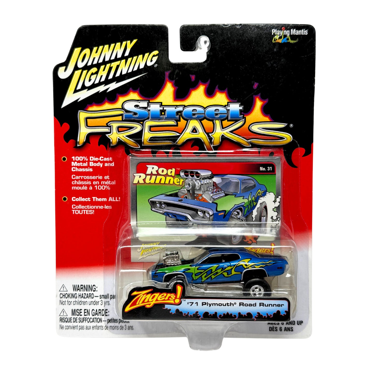 Johnny Lightning Street Freaks 1971 Plymouth Road Runner Zingers 1:64 Diecast