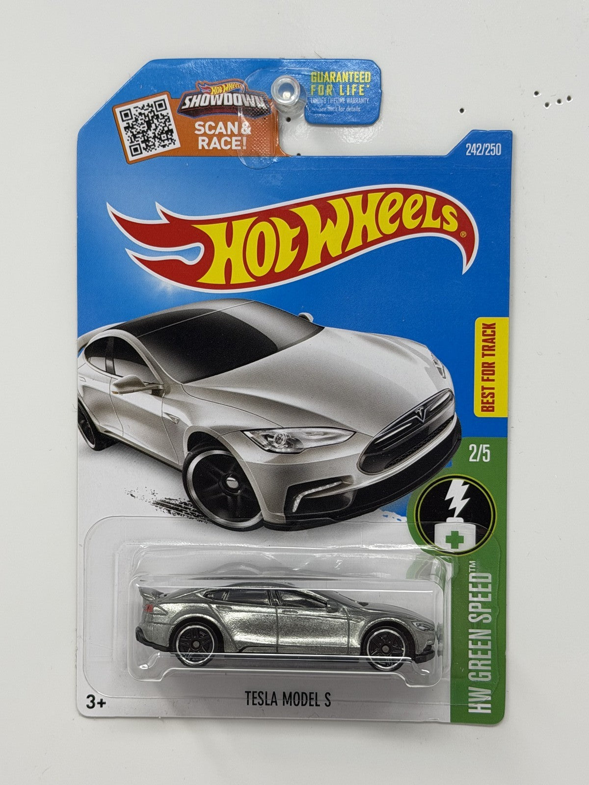 Hot Wheels ZAMAC HW Green Speed Tesla Model S 1:64 Diecast