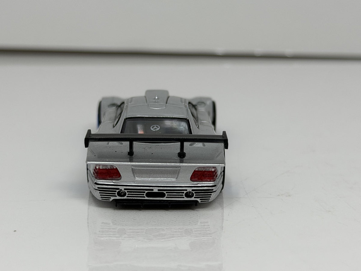 Pop Race Mercedes-Benz CLK-GTR Silver 1:64 Diecast