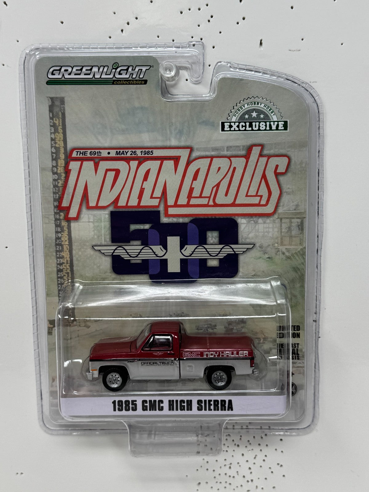 Greenlight Indianapolis 1985 GMC High Sierra Hobby Exclusive 1:64 Diecast
