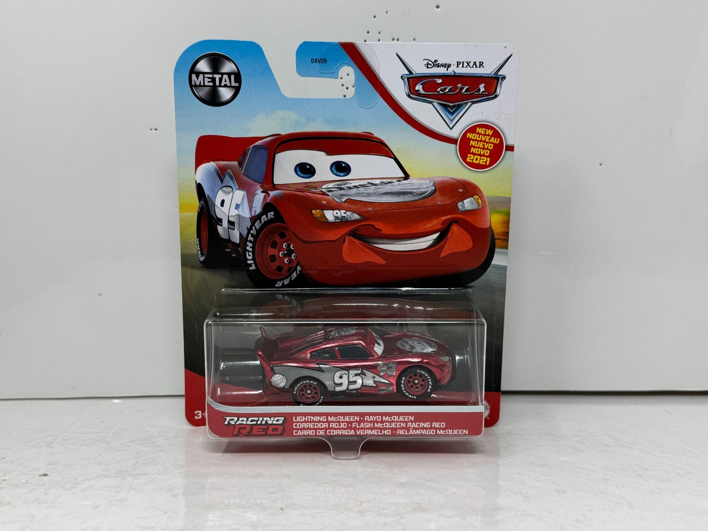 Disney Pixar Cars Lightning McQueen Racing Red 2021 Metal 1:55 Diecast