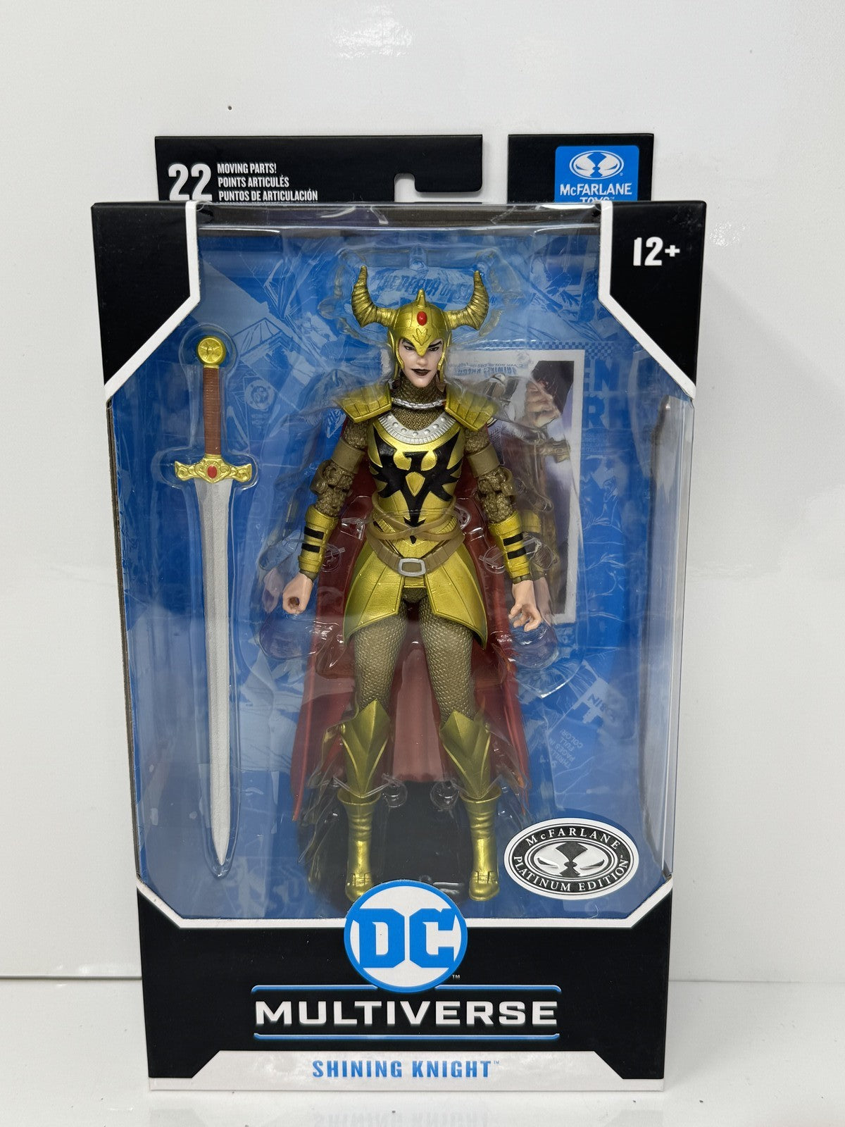 McFarlane DC Multiverse Shining Knight Seven Soldiers Platinum Edition Figure