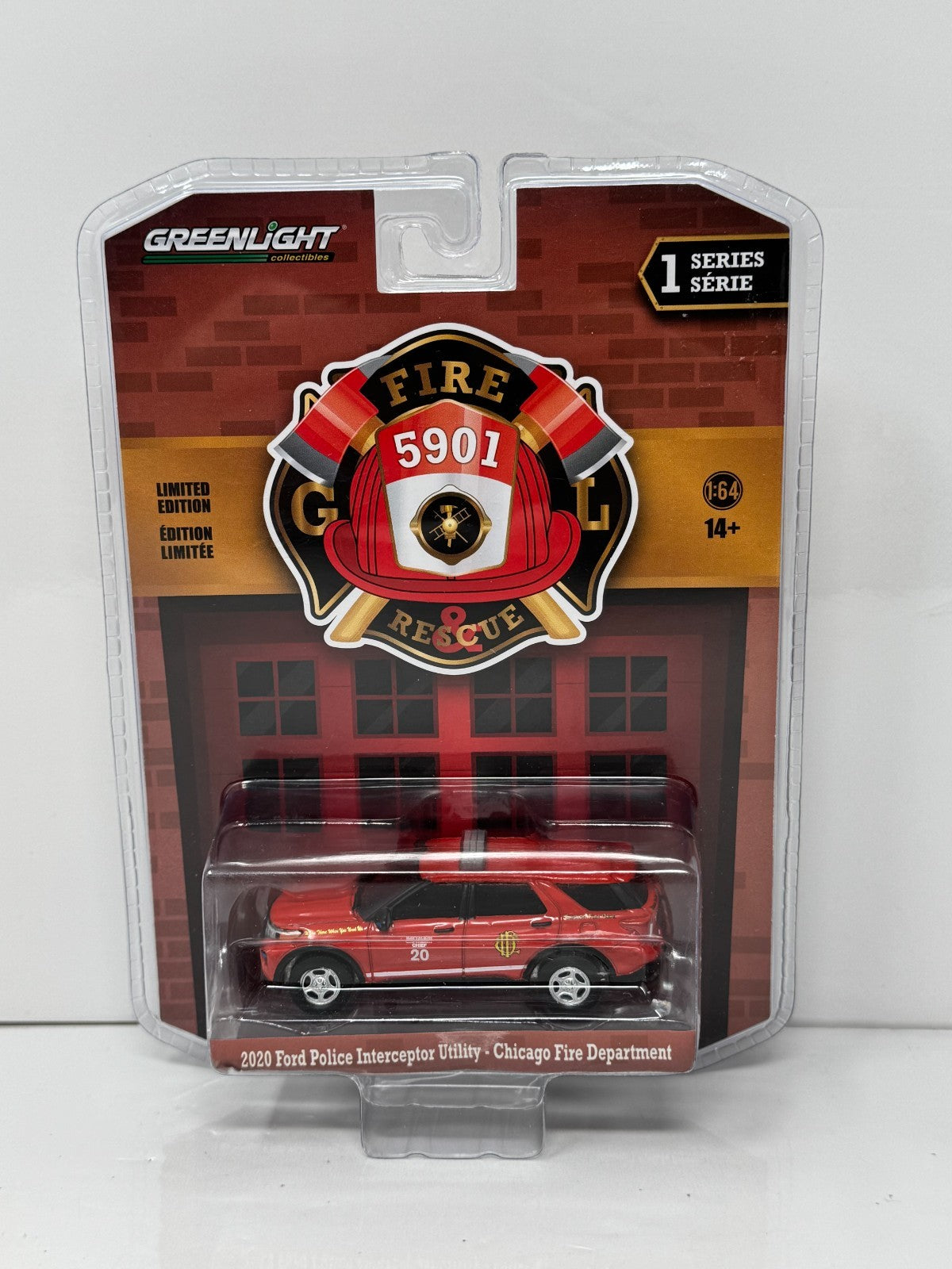 Greenlight Fire & Rescue 2020 Ford Police Interceptor Chicago FD 1:64 Diecast