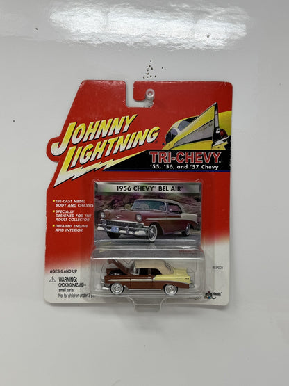 Johnny Lightning Tri-Chevy 1956 Chevrolet Bel Air 1:64 Diecast