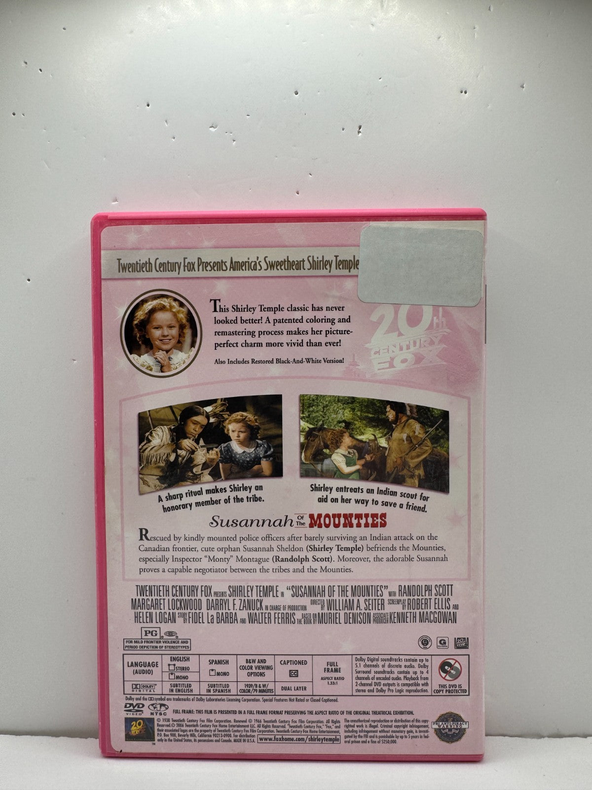 Susannah of the Mounties (DVD) Shirley Temple Family
