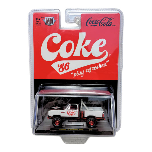 M2 Machines Coca-Cola 1979 Dodge 150 Macho Power Wagon CHASE 1:64 Diecast