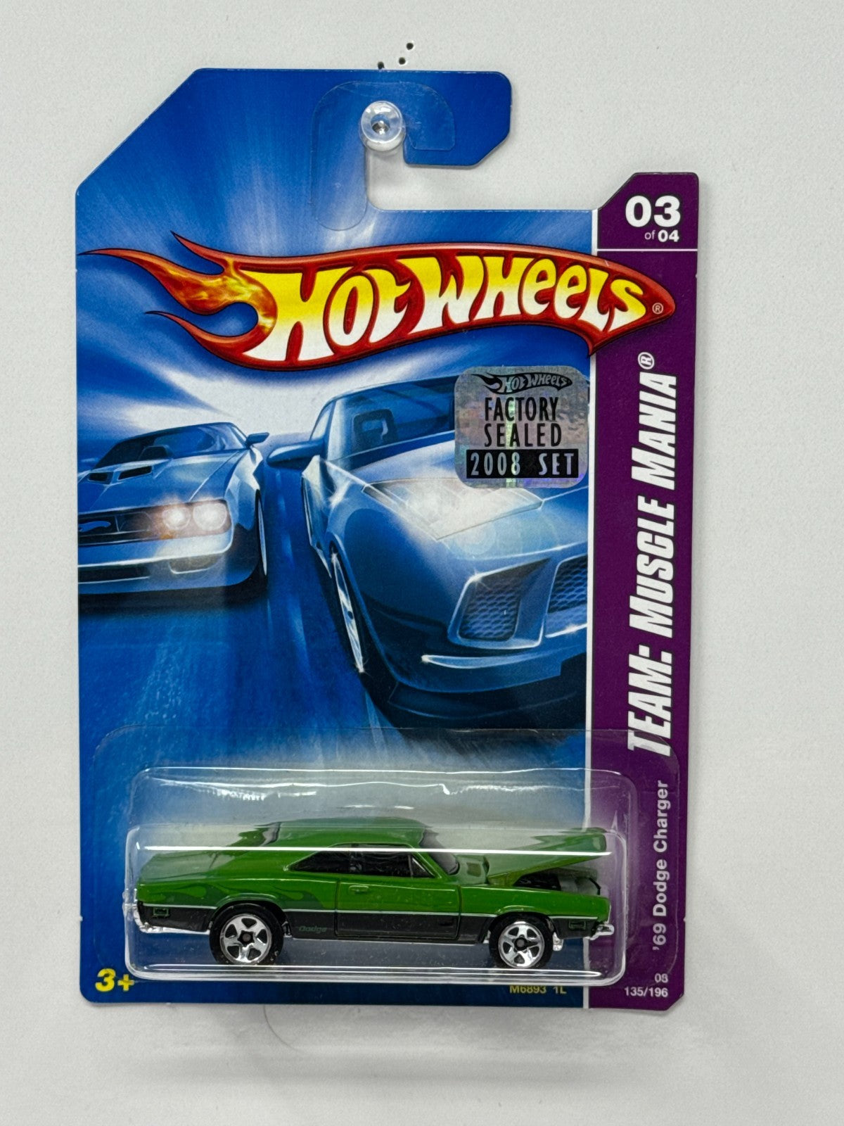 Hot Wheels Team Muscle Mania 1969 Dodge Charger 1:64 Diecast Factory Sealed