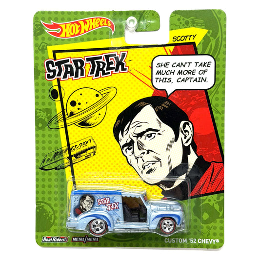 Hot Wheels Star Trek Scotty Custom 1952 Chevy 1:64 Real Riders