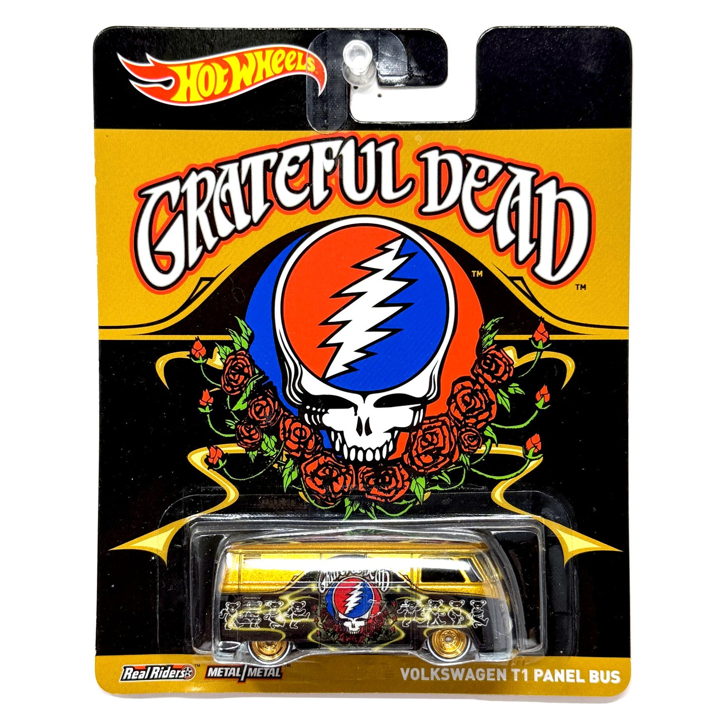 Hot Wheels Grateful Dead Volkswagen T1 Panel Bus 1:64 Diecast Real Riders