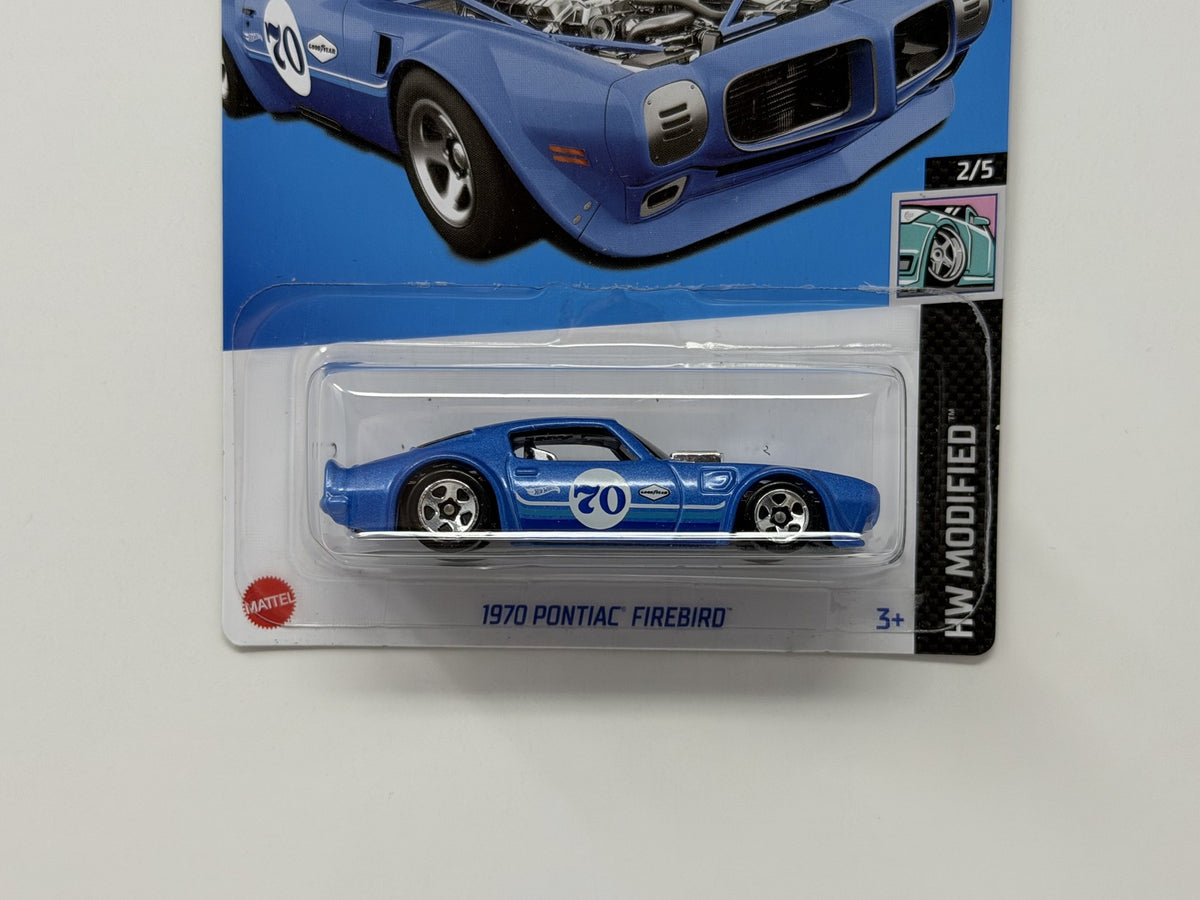 Hot Wheels Modified 1970 Pontiac Firebird 1:64 Diecast Blue US Card