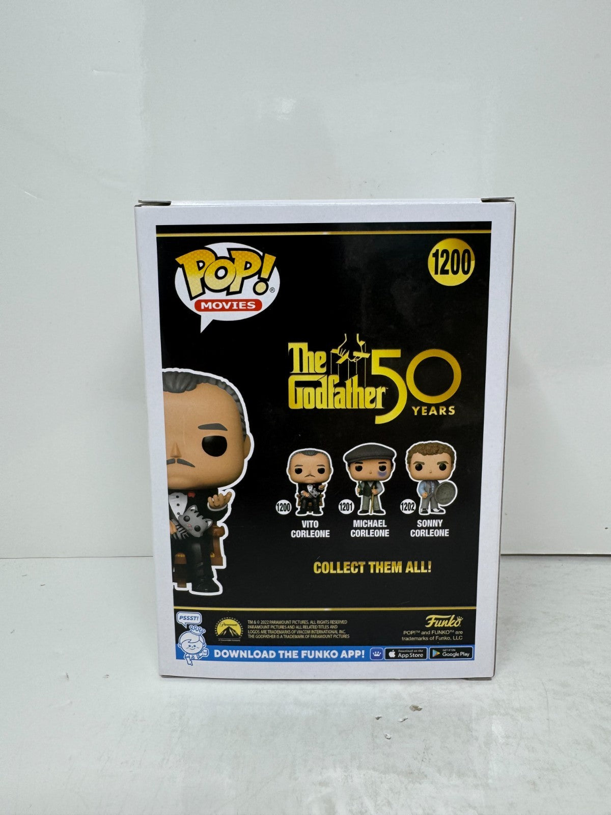 Funko Pop! Movies The Godfather 50 Years Vito Corleone #1200 Vinyl Figure