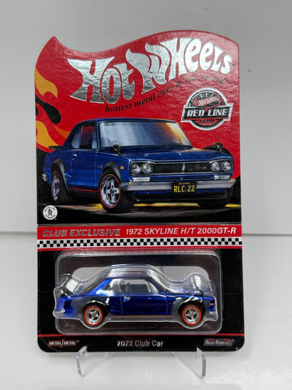 Hot Wheels RLC Red Line Club 1972 Nissan Skyline H/T 2000 GT-R 1:64 Diecast