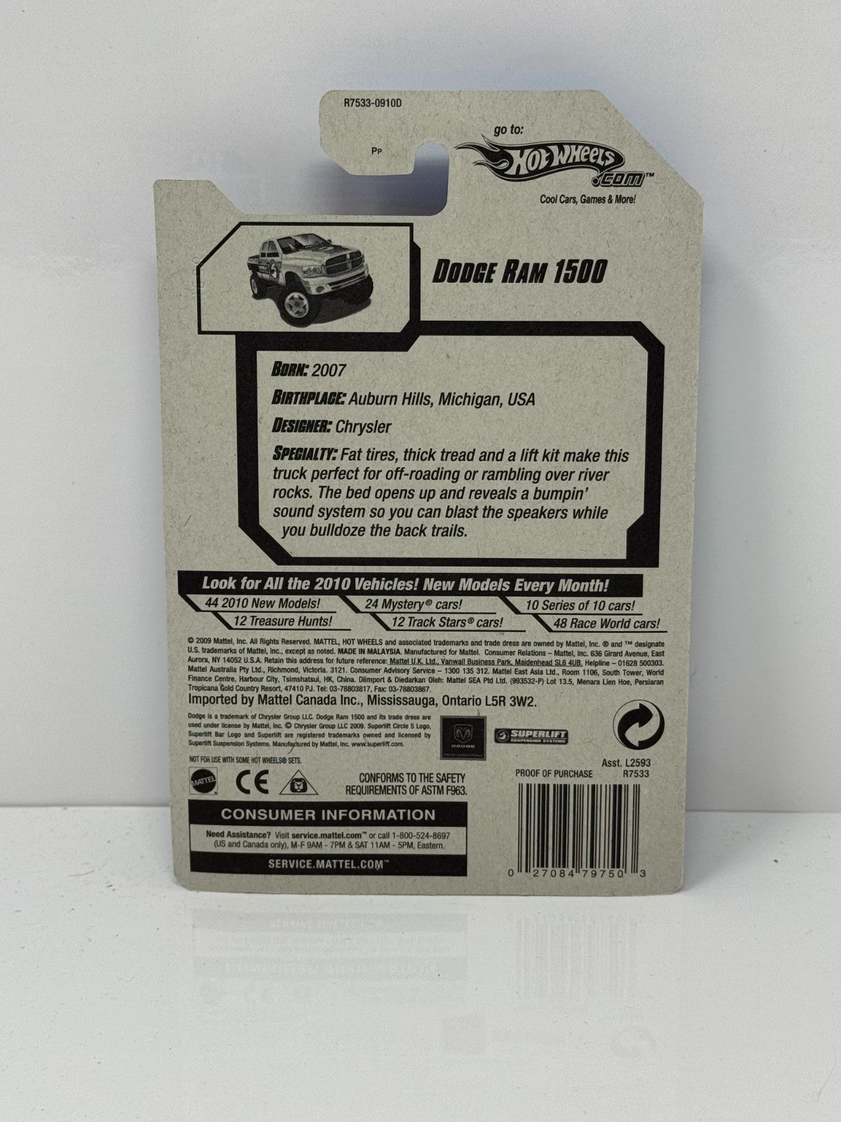Hot Wheels HW Performance Dodge Ram 1500 1:64 Diecast Factory Sealed