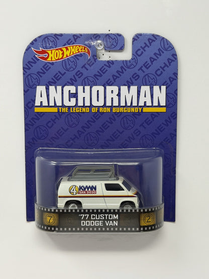 Hot Wheels Retro Entertainment Anchorman 1977 Custom Dodge Van 1:64 Diecast