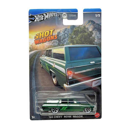 Hot Wheels Hot Wagons 1964 Chevy Nova Wagon 1:64 Diecast