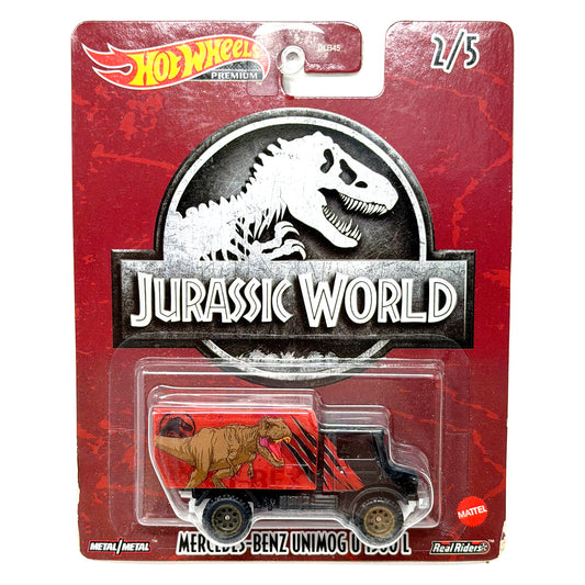 Hot Wheels Premium Jurassic World Mercedes-Benz Unimog U 1300 L 1:64 Diecast