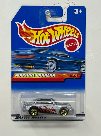 Hot Wheels Porsche Carrera 1:64 Diecast Silver Decal