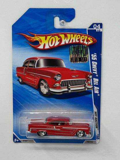 Hot Wheels Hot Auction ’10 1955 Chevy Bel Air 1:64 Diecast Factory Sealed