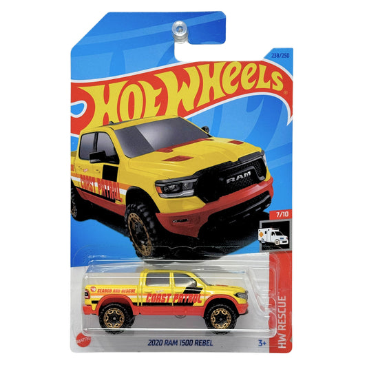 Hot Wheels Rescue 2020 Ram 1500 Rebel TREASURE HUNT 1:64 Diecast
