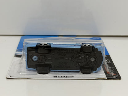 Hot Wheels Camaro Fifty 1981 Chevrolet Camaro 1:64 Diecast Light Blue