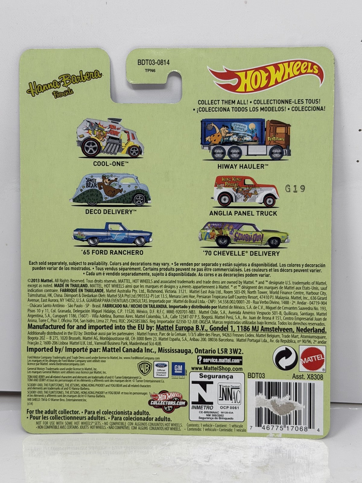 Hot Wheels Yogi Bear Deco Delivery 1:64 Real Riders