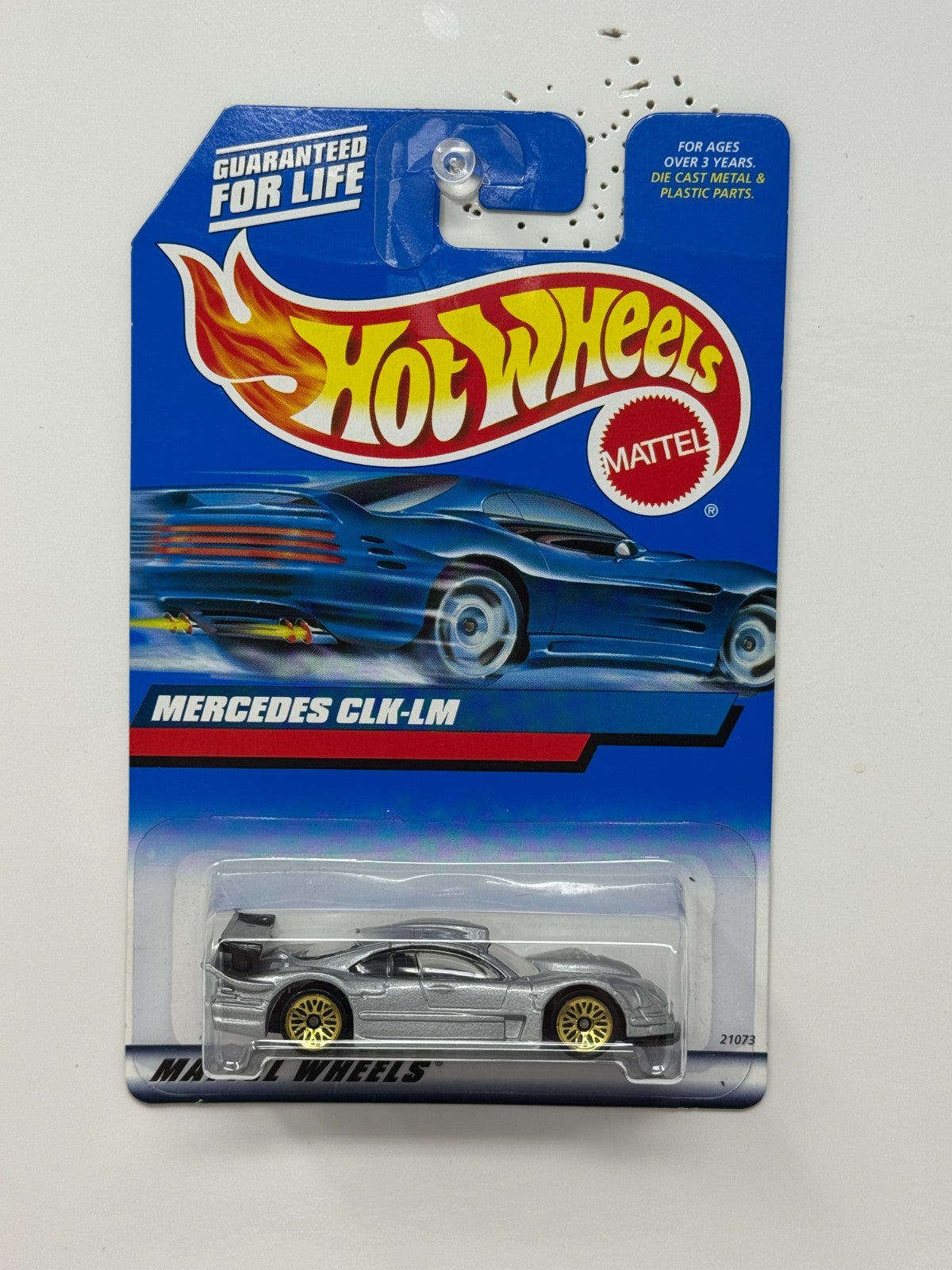 Hot Wheels Mercedes CLK-LM 1:64 Diecast Silver Gold Wheels