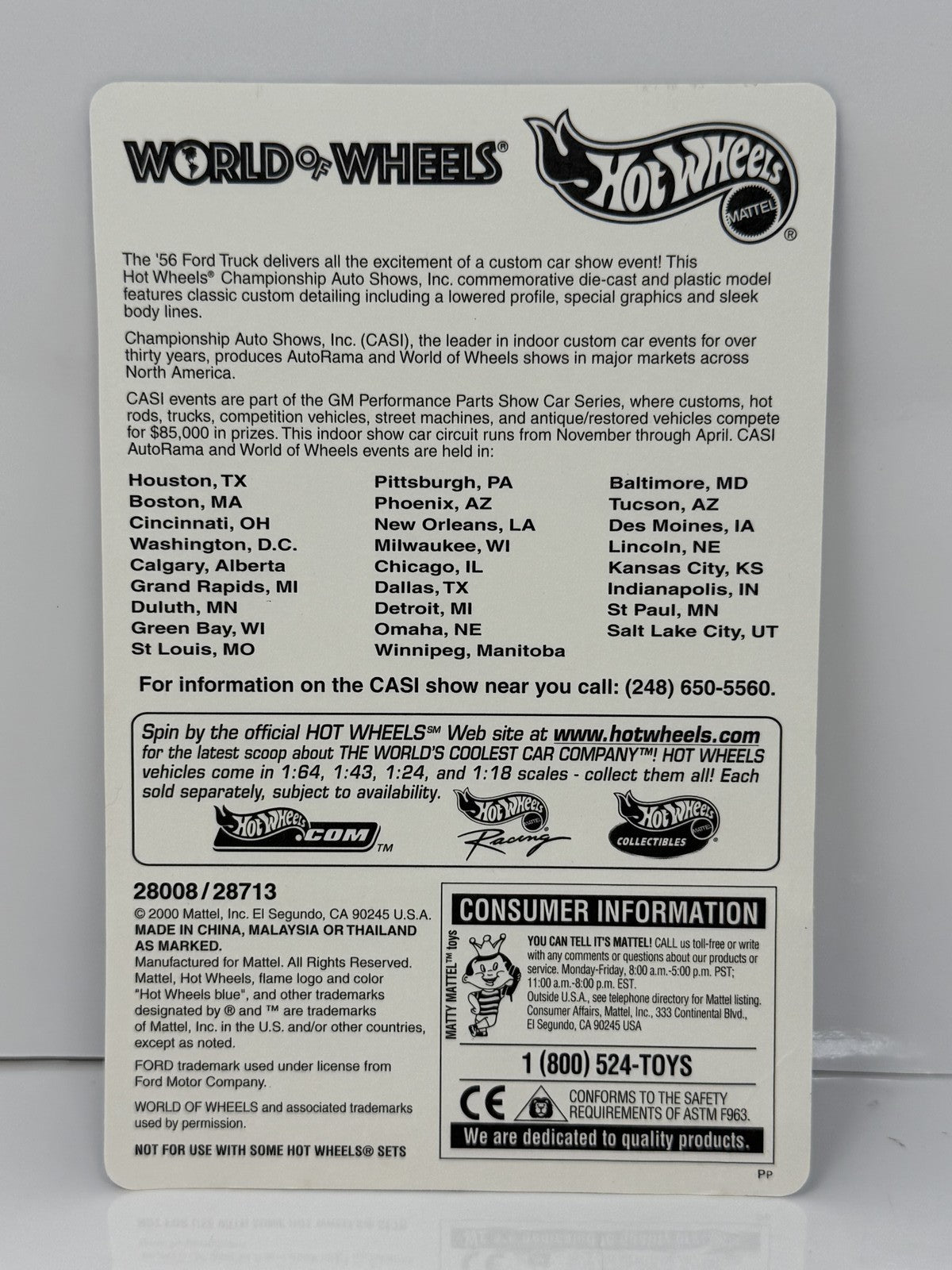 Hot Wheels World of Wheels AutoRama 1956 Ford Truck 1:64 Diecast