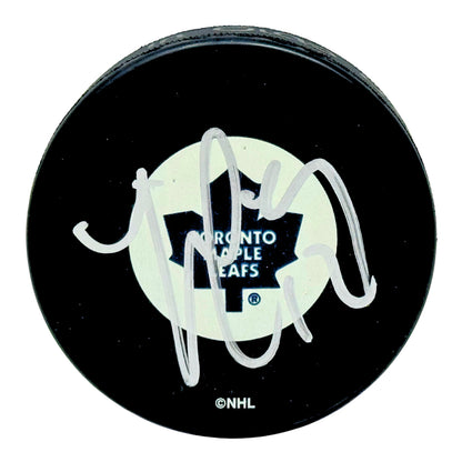 Rick Vaive Toronto Maple Leafs Signed NHL Autograph Puck Silver Auto