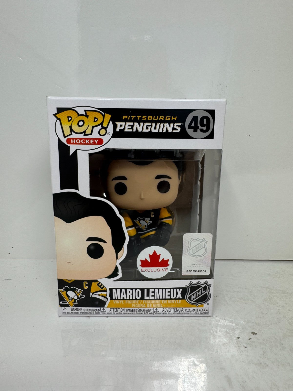 Funko Pop! Hockey Mario Lemieux #49 Pittsburgh Penguins Exclusive Vinyl Figure