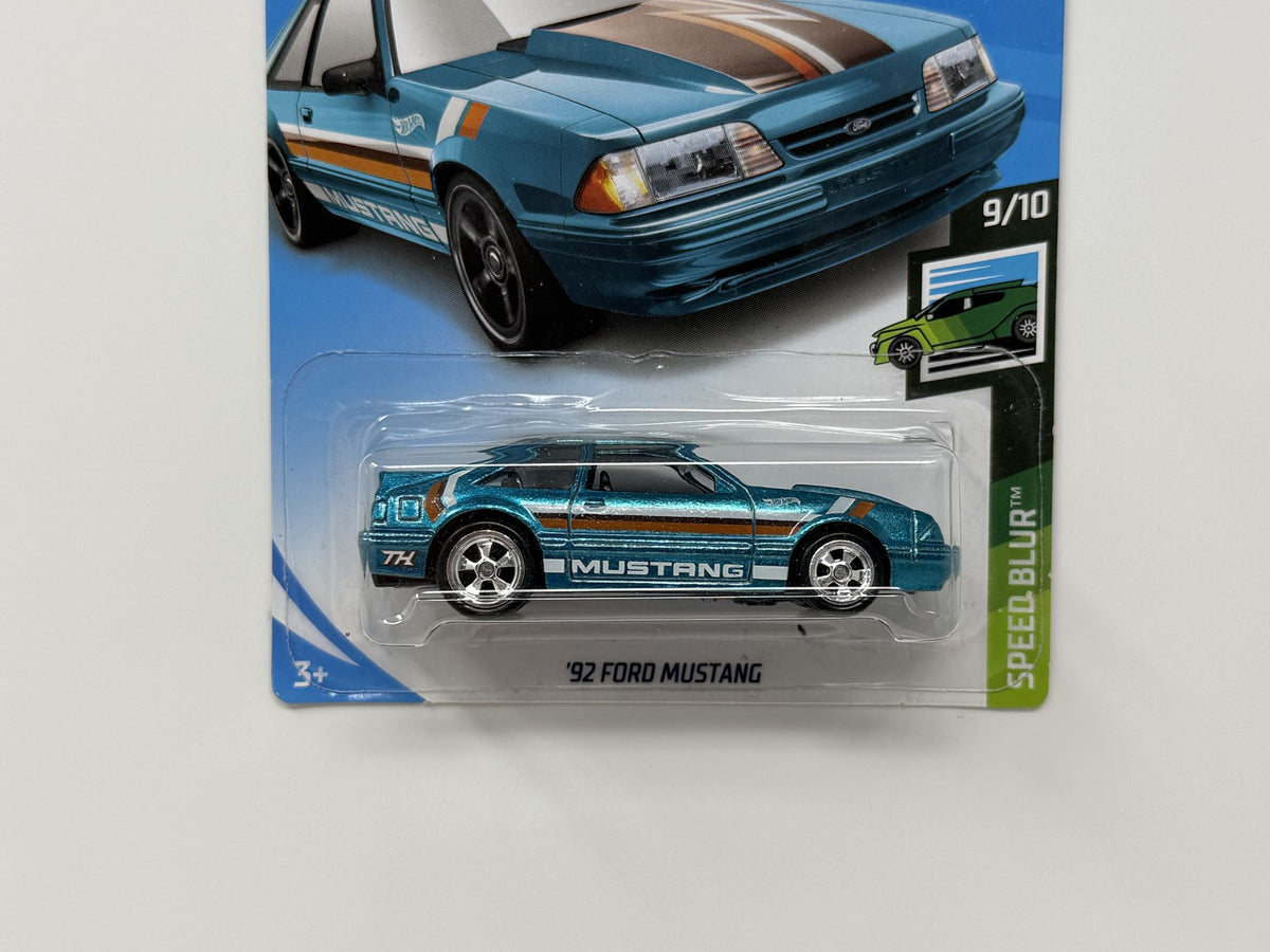 Hot Wheels Super Treasure Hunt 1992 Ford Mustang Speed Blur 1:64 Diecast STH