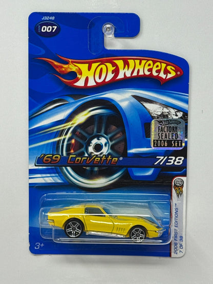 Hot Wheels First Editions 1969 Chevy Corvette 1:64 Diecast Factory Sealed