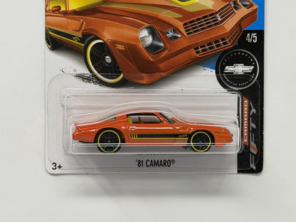 Hot Wheels Camaro Fifty 1981 Chevrolet Camaro 1:64 Diecast Orange