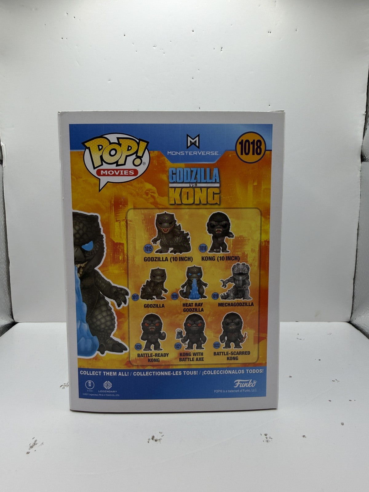 Funko Pop! Movies Godzilla vs. Kong #1018 Heat Ray Godzilla GITD Vinyl Figure