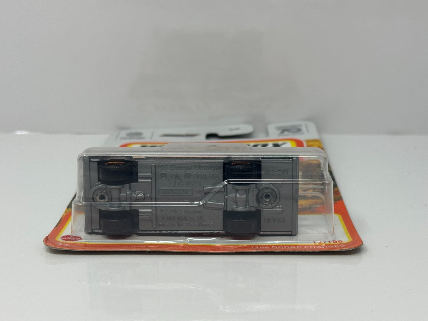 Matchbox 1966 Dodge Charger 1:64 Diecast Silver