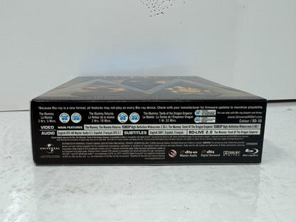 Mummy Trilogy (Blu-ray) Brendan Fraser Adventure Movie Set