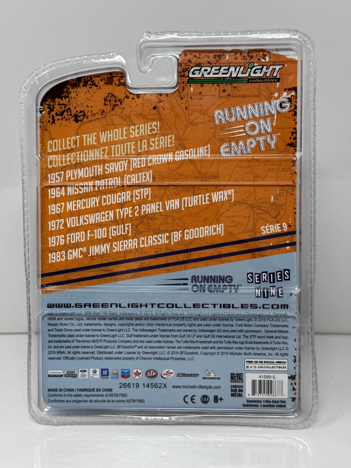 Greenlight Running On Empty 1976 Ford F-100 Gulf 1:64 Diecast
