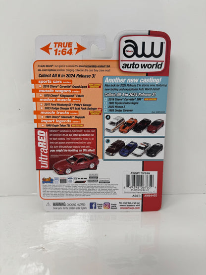 Auto World Muscle Trucks 1981 Chevy Silverado Stepside Blue 1:64 Diecast