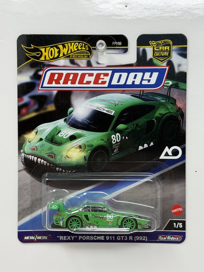Hot Wheels Premium Race Day REXY Porsche 911 GT3 R (992) 1:64 Diecast