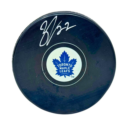 Nikita Zaitsev Toronto Maple Leafs Signed NHL Autograph Puck Silver Auto V2