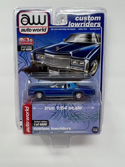 Auto World 1975 Cadillac Eldorado Custom Lowriders MiJo Exclusive 1:64 Diecast