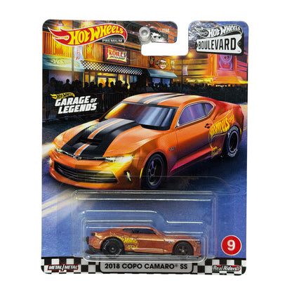 Hot Wheels Premium Boulevard #9 2018 COPO Camaro SS 1:64 Diecast